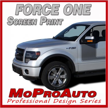 2014 F-150 FORCE ONE Screen Print Side Hockey Decals Stripes Vinyl Graphics 0FD