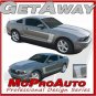 2010-2014 Ford Mustang GT GETAWAY Decals Stripe Graphic 3M Pro Vinyl Kit PDS1606