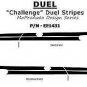 2011-2017 2018 Challenger Dual Side Strobe 3M Stripes Vinyl Graphic Pro Decals