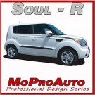FITS KIA SOUL R Vinyl * Pro Grade Fade GRAPHICS Stripes Decals 2011 351