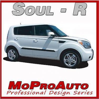 FITS KIA SOUL R Vinyl * Pro Grade Fade GRAPHICS Stripes Decals 2011 351