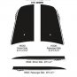 2007 3M PRO Grade Vinyl Dodge Charger GRAPHICS STRIPES Rear H/O Decals * 961