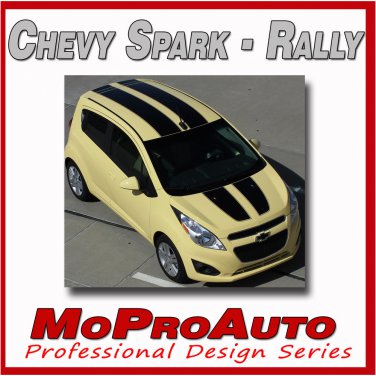 2014 Chevy SPARK RALLY Hood Racing Stripes Vinyl Graphics Pro Grade 3M Decal R93