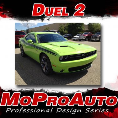2015 2016 2017 2018 Challenger DUEL 2 Side Door 3M Vinyl Stripe Graphic Decals