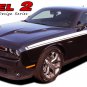 2015 2016 2017 2018 Challenger DUEL 2 Side Door 3M Vinyl Stripe Graphic Decals