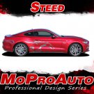 STEED Pony Horse Vinyl Graphics Door Stripe 3M Decals for 2016 Ford Mustang - S8