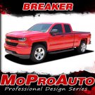 Upper Side Door BREAKER Stripe Accent Vinyl Graphic Decal Stripe 2017 Silverado