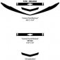 Blackouts SS RS LS Decal Stripe Graphic Front Rear Emblem 2010-2013 Chevy Camaro