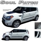 Original Hood & Rear Side Stripe Vinyl Graphic Decal for Kia Soul by MoProAuto
