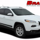 2014-2017 Jeep Cherokee Brave 3M Pro Vinyl Graphics Stripes Decals Lower Rockers
