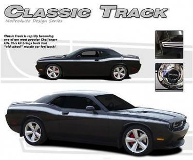 2008-2017 Dodge Challenger SXT R/T SE CLASSIC TRACK Decals 3M Pro Stripes PD1645