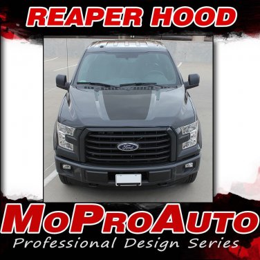 2015-2018 Ford F-150 REAPER Center Solid Hood Decals Stripes 3M Vinyl Graphics