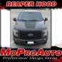2015-2018 Ford F-150 REAPER Center Solid Hood Decals Stripes 3M Vinyl Graphics