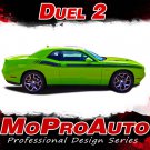 2016 2017 2018 Dodge Challenger DUEL 2 Side Door Vinyl Stripe Graphic Decals 3M
