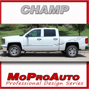 2015 Chevy CHAMP Silverado 3M Pro Grade Vinyl Side Stripes Decals Graphics NJH