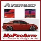 AVENGED Decals Stripes Hood DODGE AVENGER Rear Graphics 2008 DVN