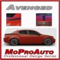 AVENGED Decals Stripes Hood DODGE AVENGER Rear Graphics 2008 DVN