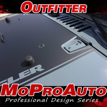 2012 Jeep Wrangler OUTFITTER Hood 3M Pro Vinyl Graphics Stripes Decals WR45