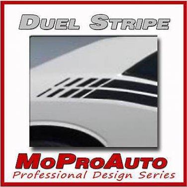 Dual Challenger Strobe Side Stripes Graphic Decals 2015 2016 2017 3M Pro Vinyl