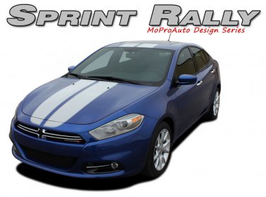 Racing Rally Stripe Hood Roof Rear Decal Vinyl Graphic RT SX 13-2016 Dodge Dart