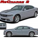 2015-2018 RECHARGE 2 Dodge Charger Pro 3M Vinyl Graphics Hood Side Decals Stripe
