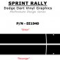 2013-2016 Dodge Dart SPRINT RALLY Decals Graphic Racing 3M Pro Stripes PDS1940