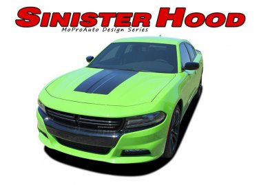 Sinister Hood Center 3M Vinyl Graphic Decal Dodge Charger 2018 2017 2016 2015