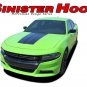 Sinister Hood Center 3M Vinyl Graphic Decal Dodge Charger 2018 2017 2016 2015