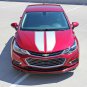 2016 2017 2018 Drift Rally Chevy Cruze Racing Stripes Hood Vinyl Graphics Decals