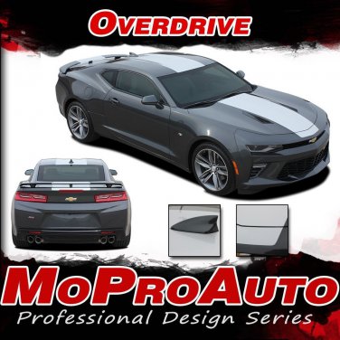 OVERDRIVE 2016 2017 2018 Camaro Center Wide Racing Stripe Vinyl Graphic Decal SS