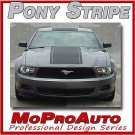 Mustang PONY Hood CENTER Stripe Decals Graphics - Pro Grade 3M 2012 * 606