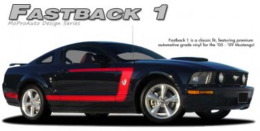Fastback 1 C Stripe Boss 3M Pro Grade Vinyl Graphic Decal 2005-2009 Ford Mustang