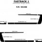 Fastback 1 C Stripe Boss 3M Pro Grade Vinyl Graphic Decal 2005-2009 Ford Mustang