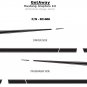 Mustang C Stripe Boss Side 3M Pro Grade Vinyl Decals Graphics 2010-2012 Mustang