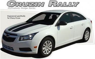 Hood Trunk Rally Racing 3M Pro Vinyl Stripe Graphic Decal 2011-2015 Chevy Cruze