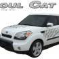 Original Cat Paw Hood Side Rear Vinyl Graphics Decals fits Kia Soul by MoProAuto