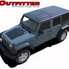 2007-2017 Jeep Wrangler OutFitter Hood 3M Pro Vinyl Graphics Stripes Decals