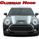CLUBMAN Dual Hood Stripes Vinyl Graphic Decal Kit for 2016 2017 2018 Mini Cooper