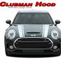 CLUBMAN Dual Hood Stripes Vinyl Graphic Decal Kit for 2016 2017 2018 Mini Cooper