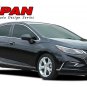 Span Rocker Door Stripes Vinyl Graphic Decals 3M Kit Chevy Cruze 2016 2017 2018