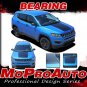 2017 2018 Jeep Compass Vinyl Graphics Decal BEARING 3M Stripes Hood Blackout Kit