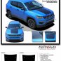 2017 2018 Jeep Compass Vinyl Graphics Decal BEARING 3M Stripes Hood Blackout Kit
