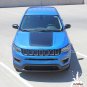 2017 2018 Jeep Compass Vinyl Graphics Decal BEARING 3M Stripes Hood Blackout Kit