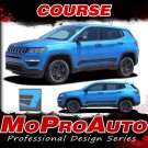 2017 2018 Jeep Compass Vinyl Graphics Decal Stripe COURSE Lower Rocker Door Kit
