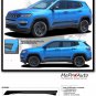 2017 2018 Jeep Compass Vinyl Graphics Decal Stripe COURSE Lower Rocker Door Kit