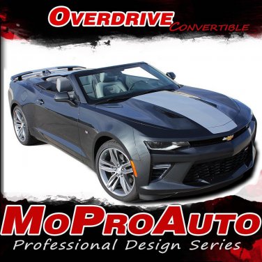 2016-2018 Camaro OVERDRIVE CONVERTIBLE Center Hood Racing Stripe Vinyl Graphic