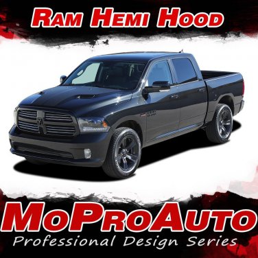 2009 2017 Dodge Ram Factory Style HEMI HOOD 3M Pro Vinyl Graphics Decals Stripes