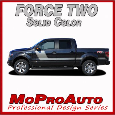 2013 F-150 FORCE TWO Solid Color Side Hockey Decals Stripes Vinyl Graphics M23