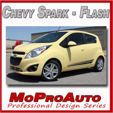 2015 Chevy SPARK FLASH Side Door Vinyl Graphics Stripes Pro Grade 3M Decals Q9