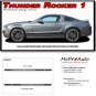 2013-2014 Ford Mustang Lower Rocker Panel Vinyl Stripe 3M Decals Graphic GT S500